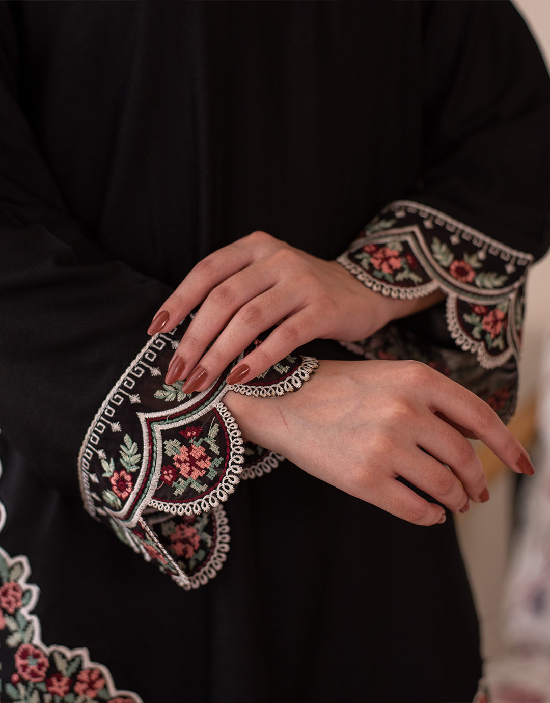 3 Piece Karandi Embroidered Dress - Zahra