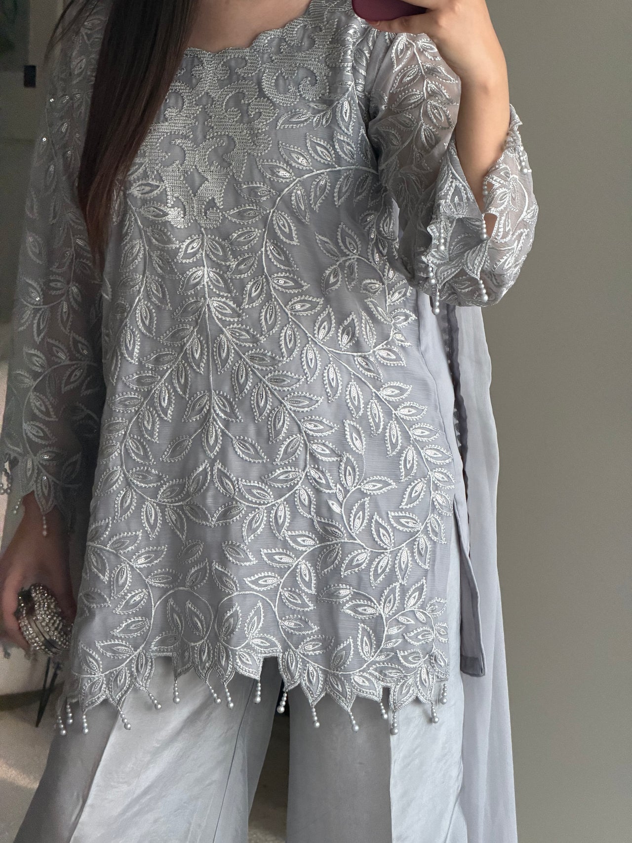 4 Piece Premium Chiffon Embroidered Dress -✨ Gul-e-Sim ✨