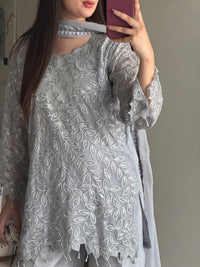 4 Piece Premium Chiffon Embroidered Dress -✨ Gul-e-Sim ✨