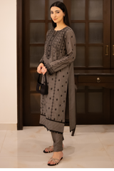 3 Piece cotton embroidered dress - KG-16