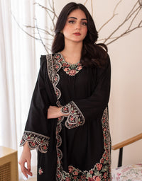3 Piece Karandi Embroidered Dress - Zahra