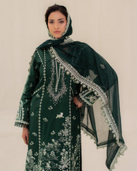 3 Piece Cotton Embroidered Dress - Mehreen set