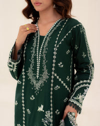 3 Piece Cotton Embroidered Dress - Mehreen set