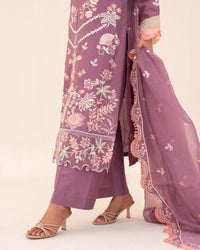 3 Piece Cotton Embroidered Dress - Sehar set