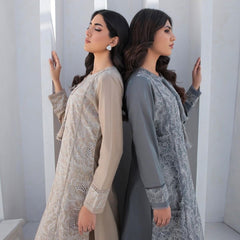 2 Piece Stitched Lawn Embroidered Dress, SG-02