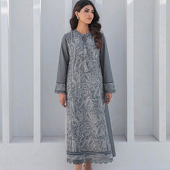2 Piece Stitched Lawn Embroidered Dress, SG-02