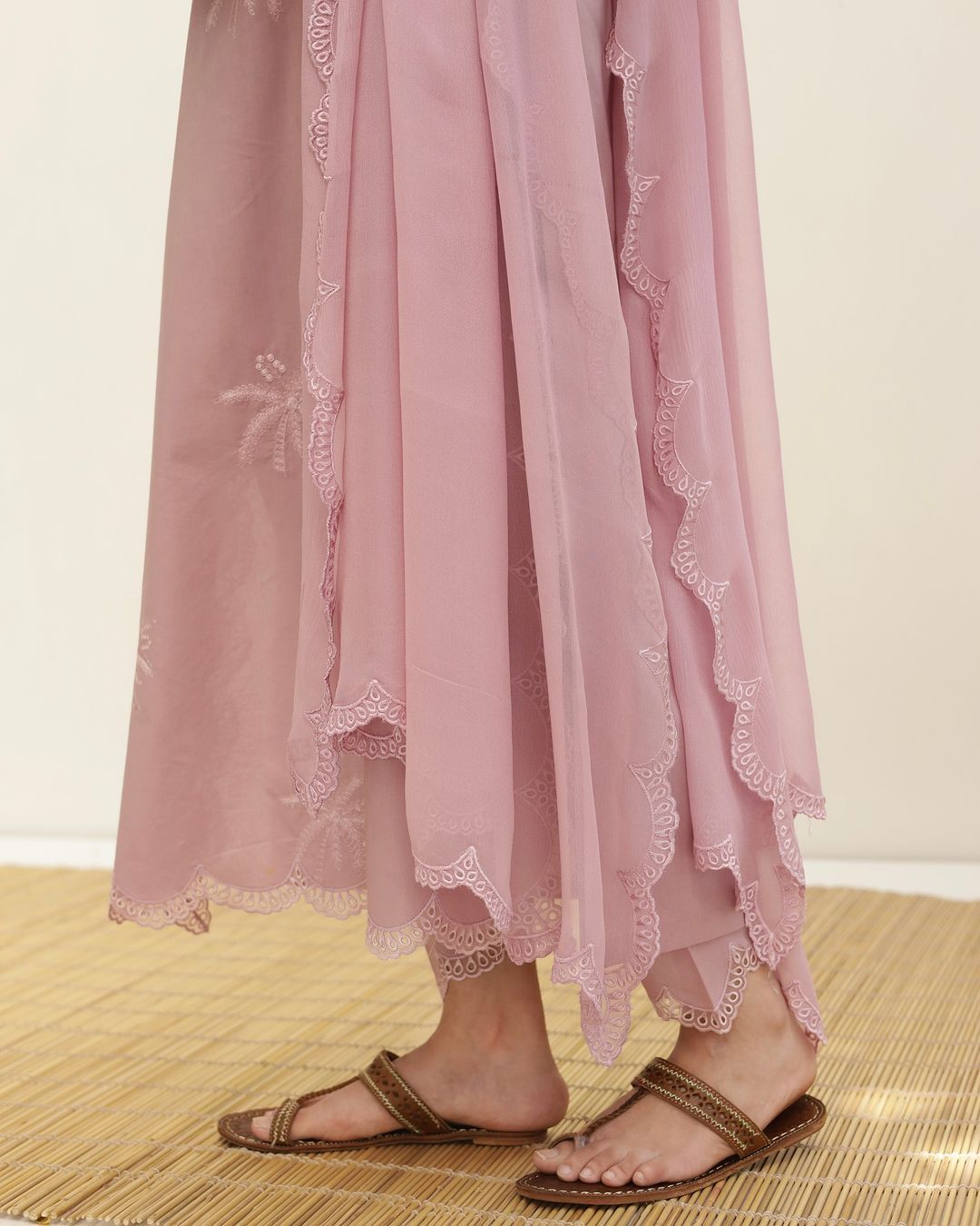 3 piece cotton Embroidered Dress - Pc-02
