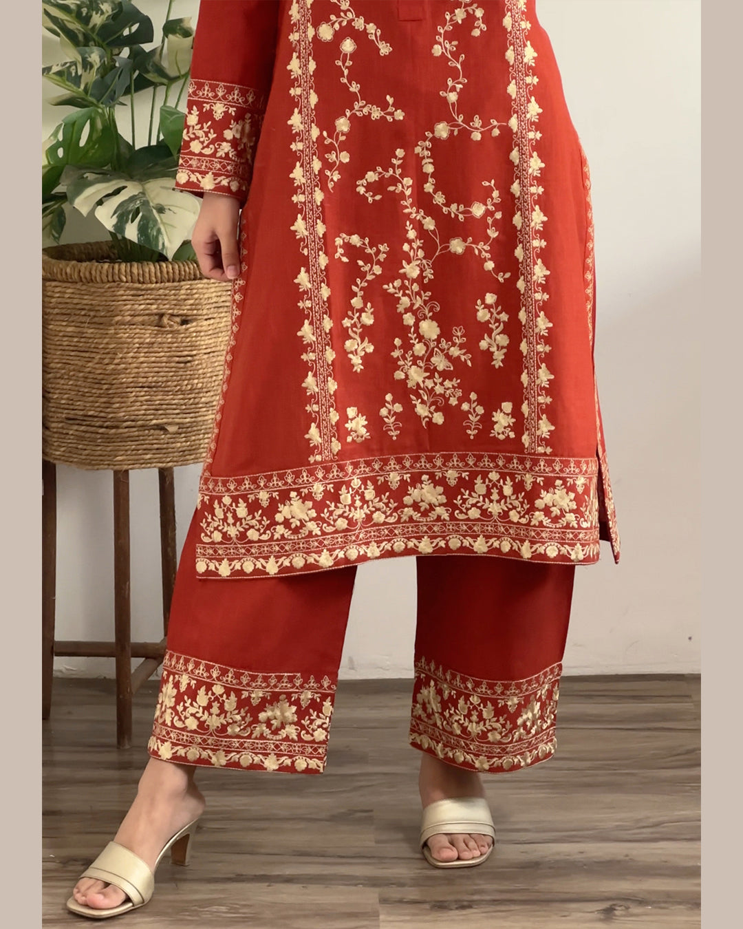 2 Piece Khaddar Embroidered Dress LSK-14