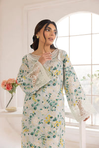 3 Piece Stitched/Unstitched lawn Printed and Embroidered Dress, LP-52